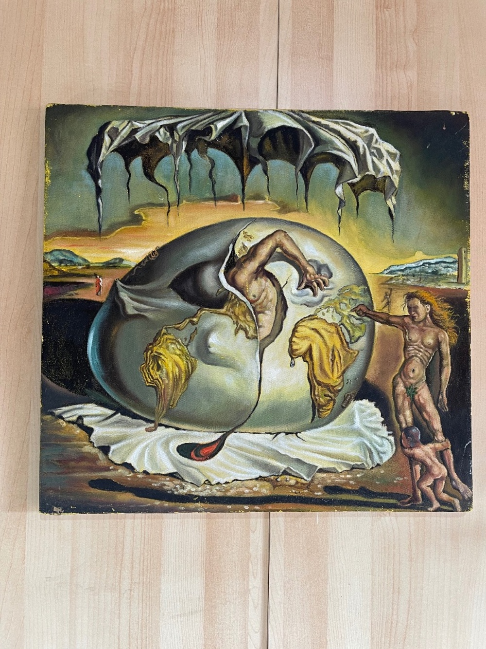 Geopoliticus Child Watching the Birth of the New Man Dali